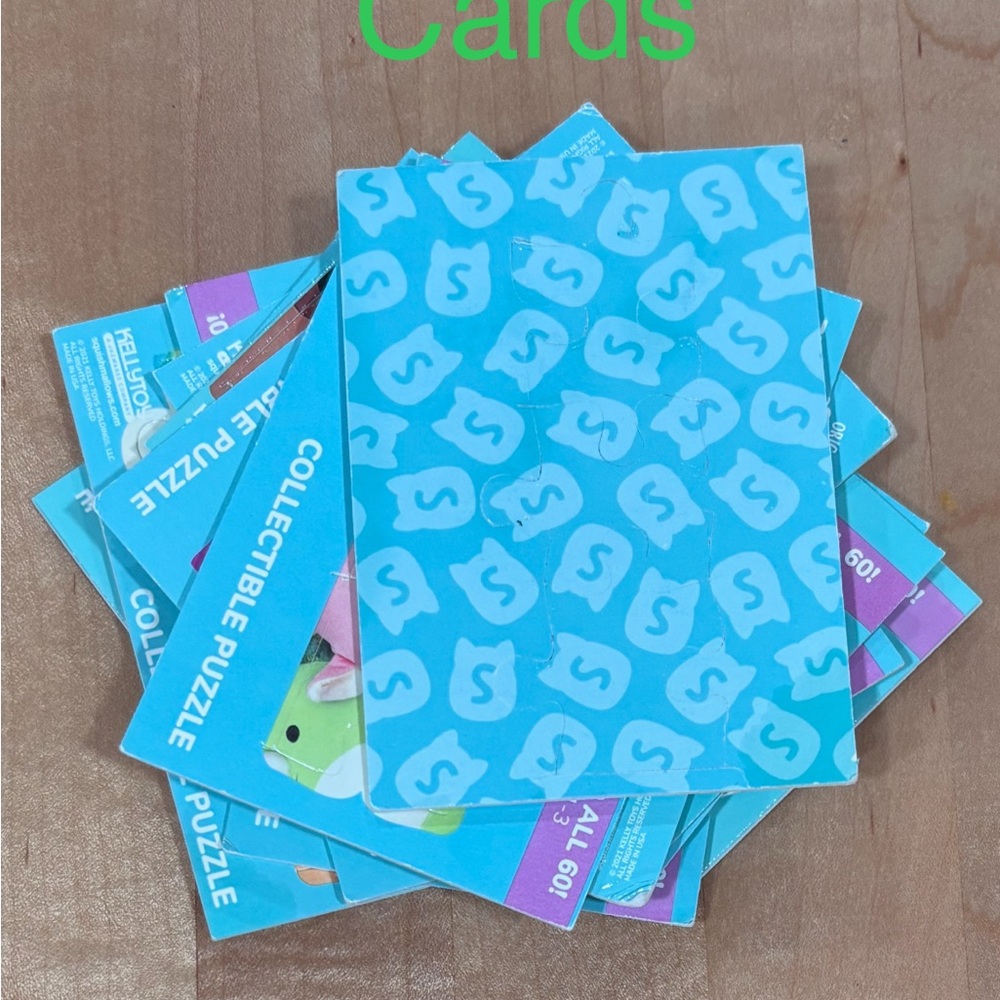 Squishmallows Blue Collectible Puzzle Cards
